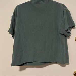 Elegant Forest Green Short Sleeve Top